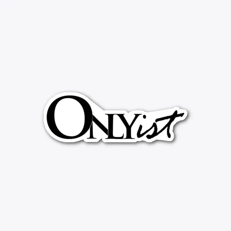 Black on White ONLYist merch